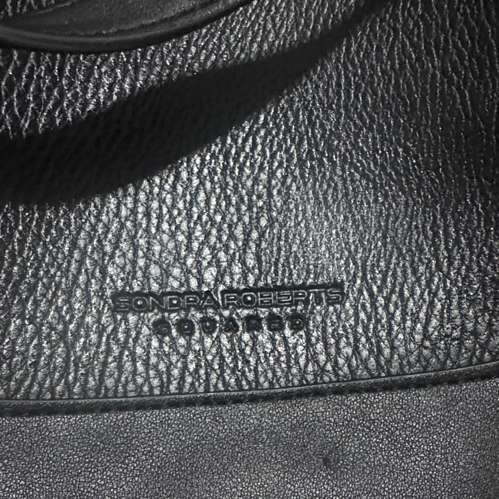 Sondra Roberts Black Textured Women's Bag